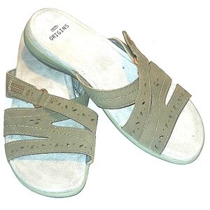 Earth Origins Savoy Shantel Slide Sandals Sedona Brown size 11